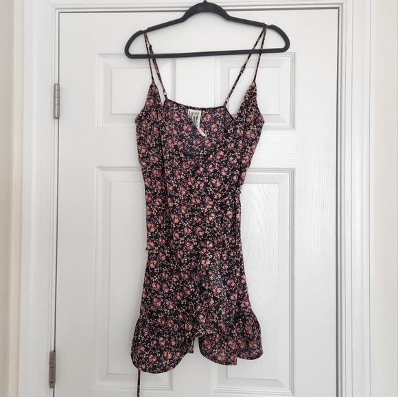 Free People Dress All My Love Floral Print Mini Wrap Dress Small - Picture 4 of 7